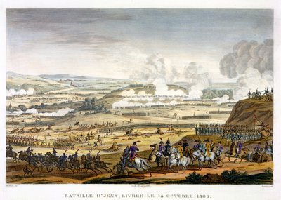 The Battle of Jena, 14 October 1806, engraved by Edme Bovinet by Jacques Francois Joseph Swebach